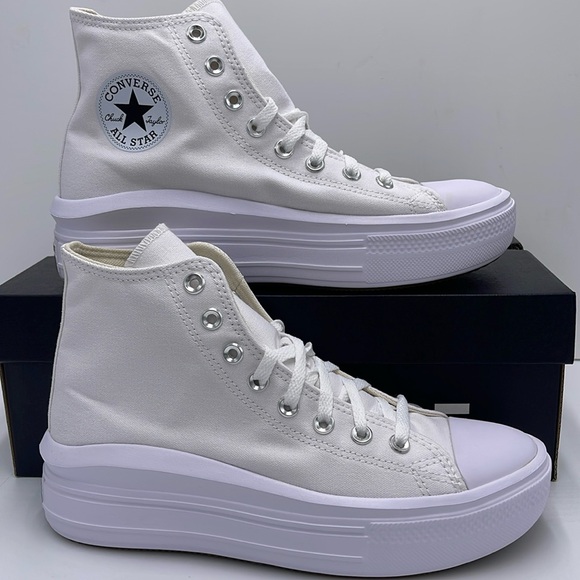 Converse Shoes - Converse WMNS CTAS MOVE HI
WHITE/NATURAL IVORY/BLACK 568498C Platforms Sneakers